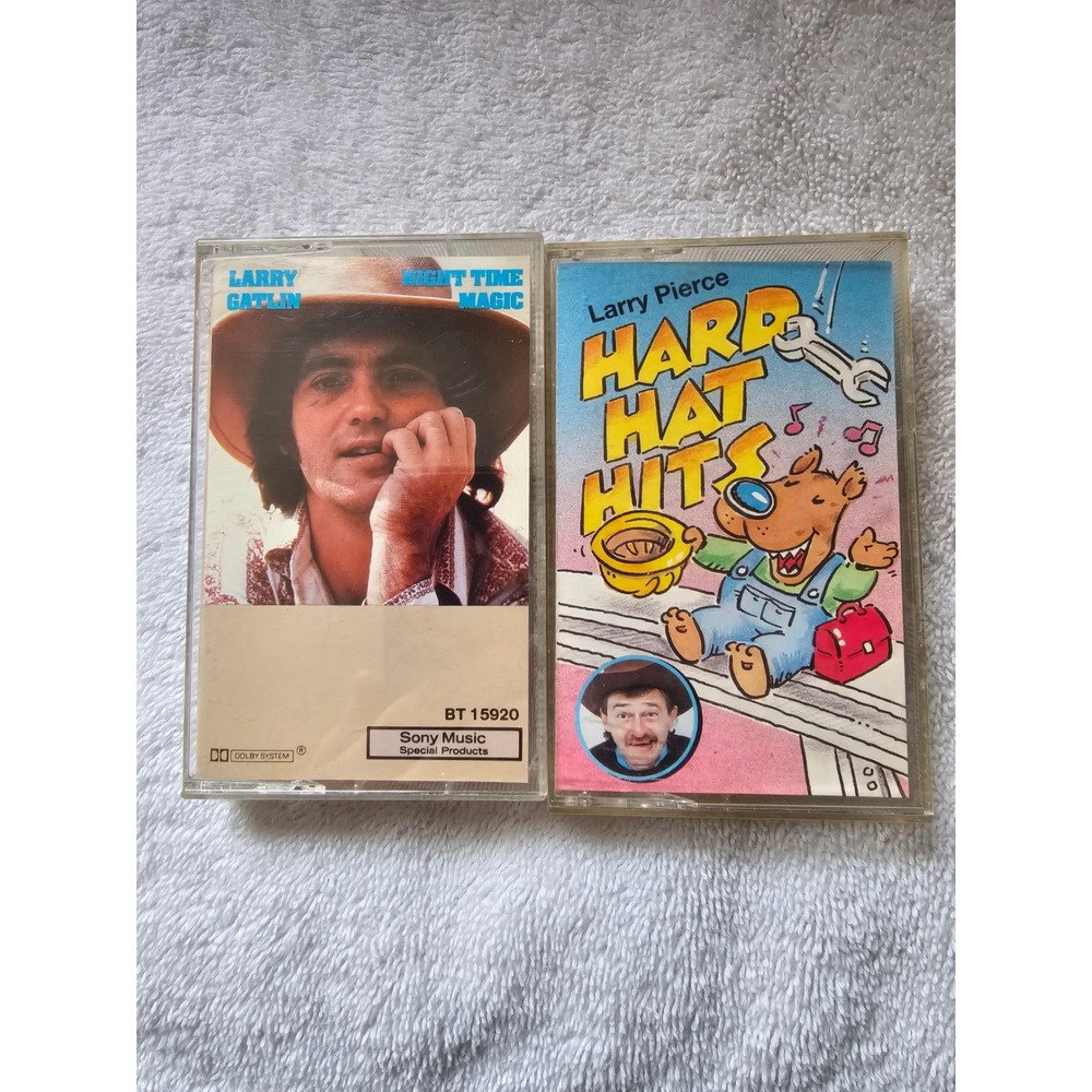 Larry Gatlin & Larry Pierce Cassette Tape Lot‎ Country Music HTF
